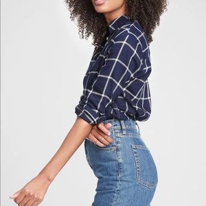 GAP Everyday Windowpane Top Tall Small